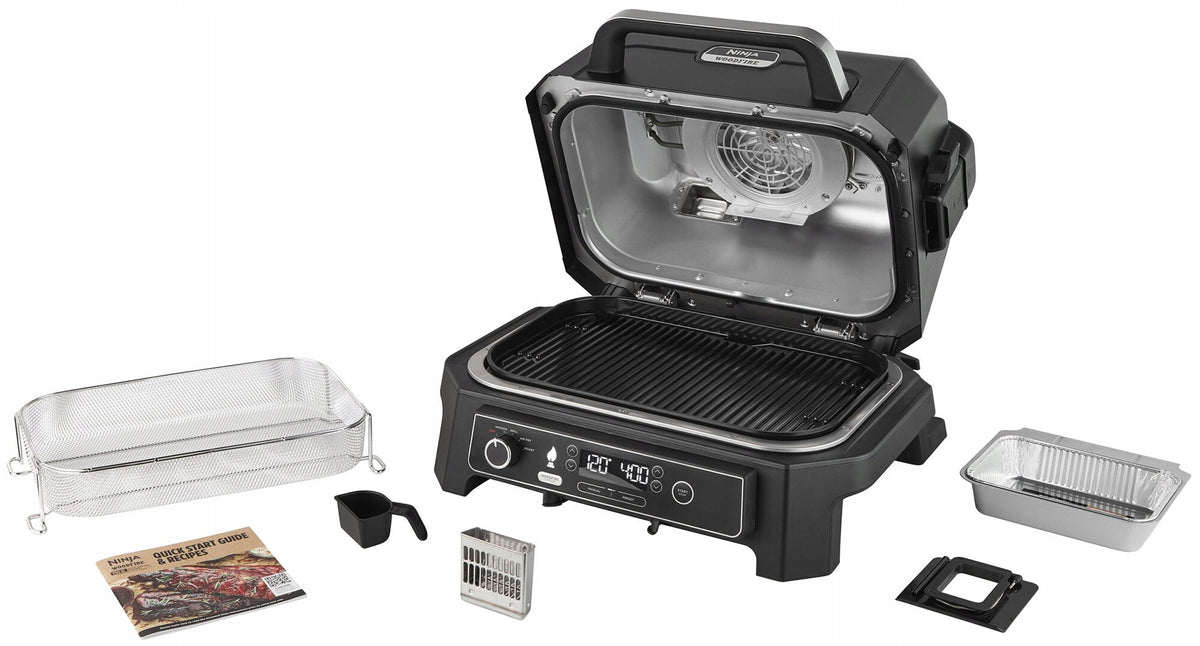 Elektromos grill Ninja Woodfire Pro XL OG850EU 1395cm2 1600W Fekete Manufacturer code OG850EU