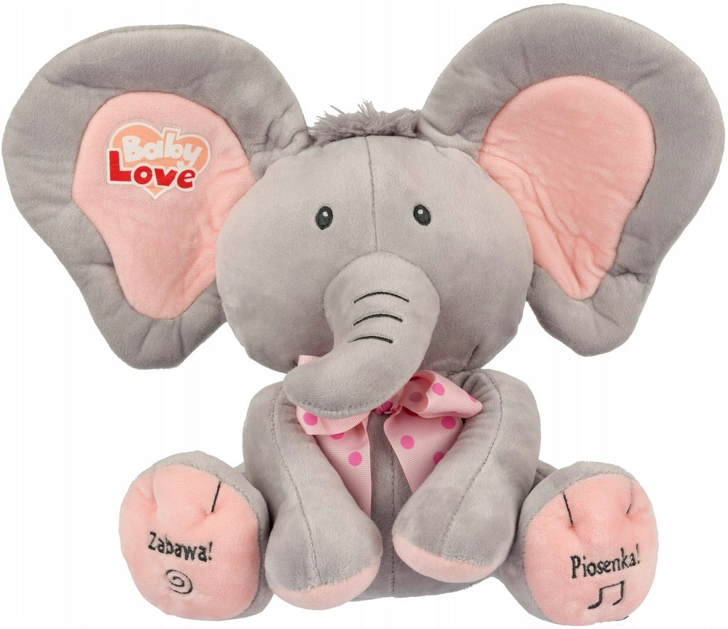 Elephant AKUKU Interactive speaks sings in Polish Sleeper for children starts Packaging status original