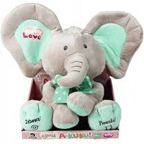 Elephant peekaboo beige-mint 68059 madej