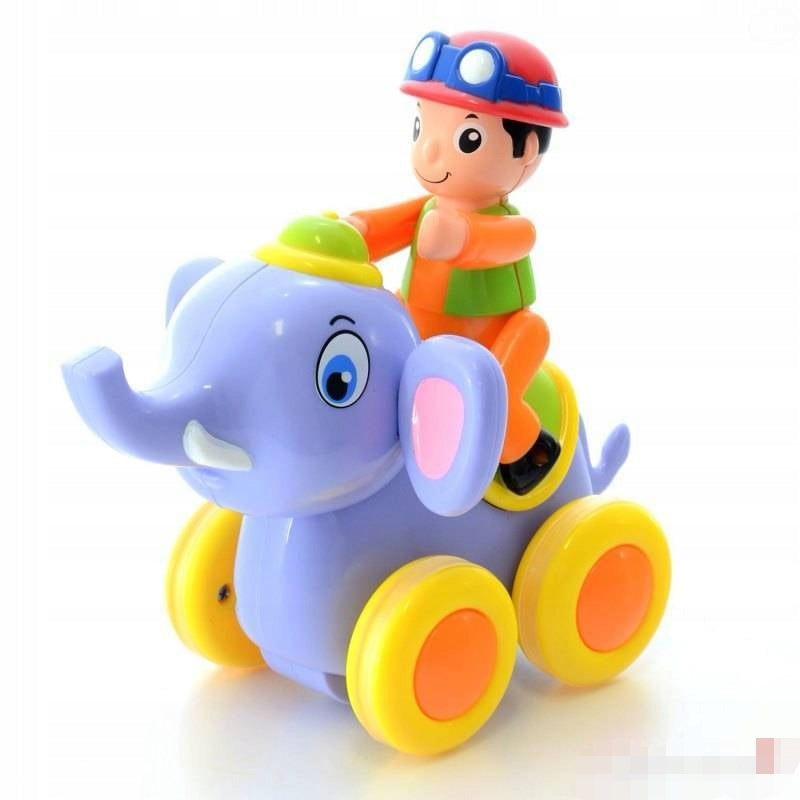 Elephant ride-on for a toddler, a gift for Children's Day