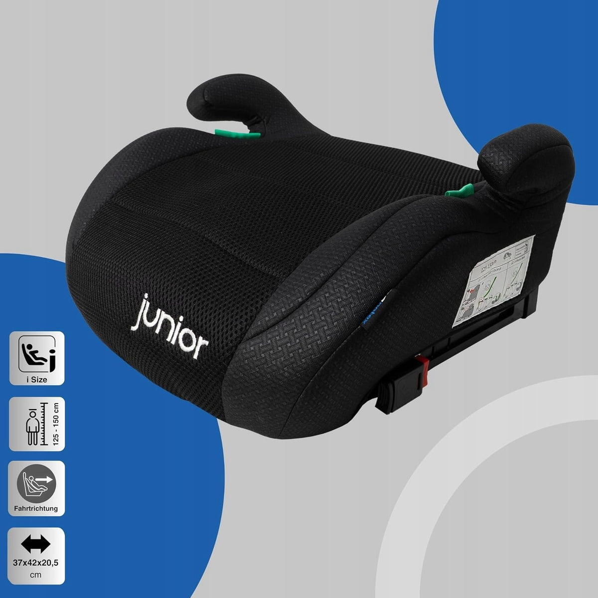 Elevating seat Petex Max Plus 44435804 with ISOFIX black Brand Petex
