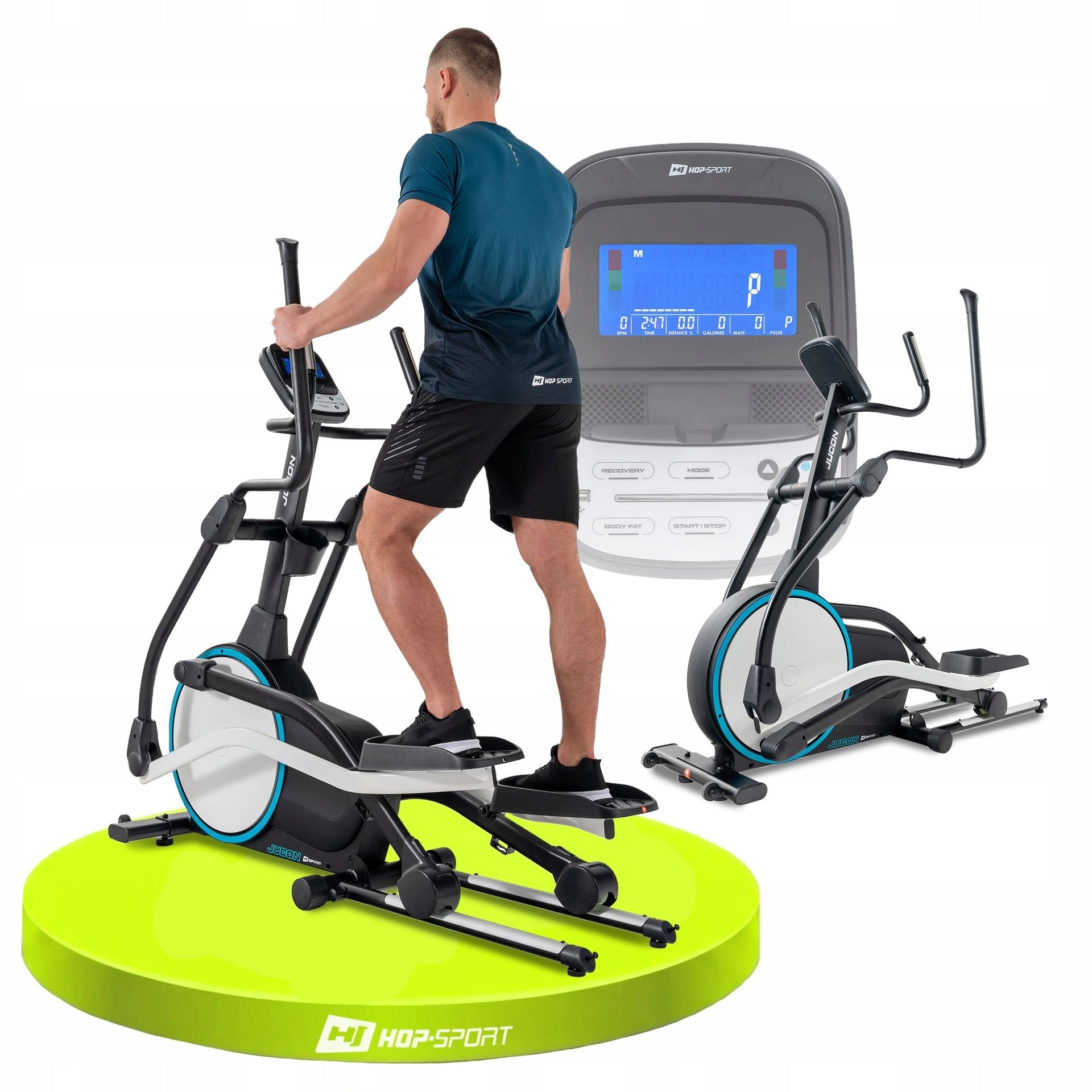 Elliptical Trainer Orbi-trek Electromagnetic Bike Folding Wheel 24kg