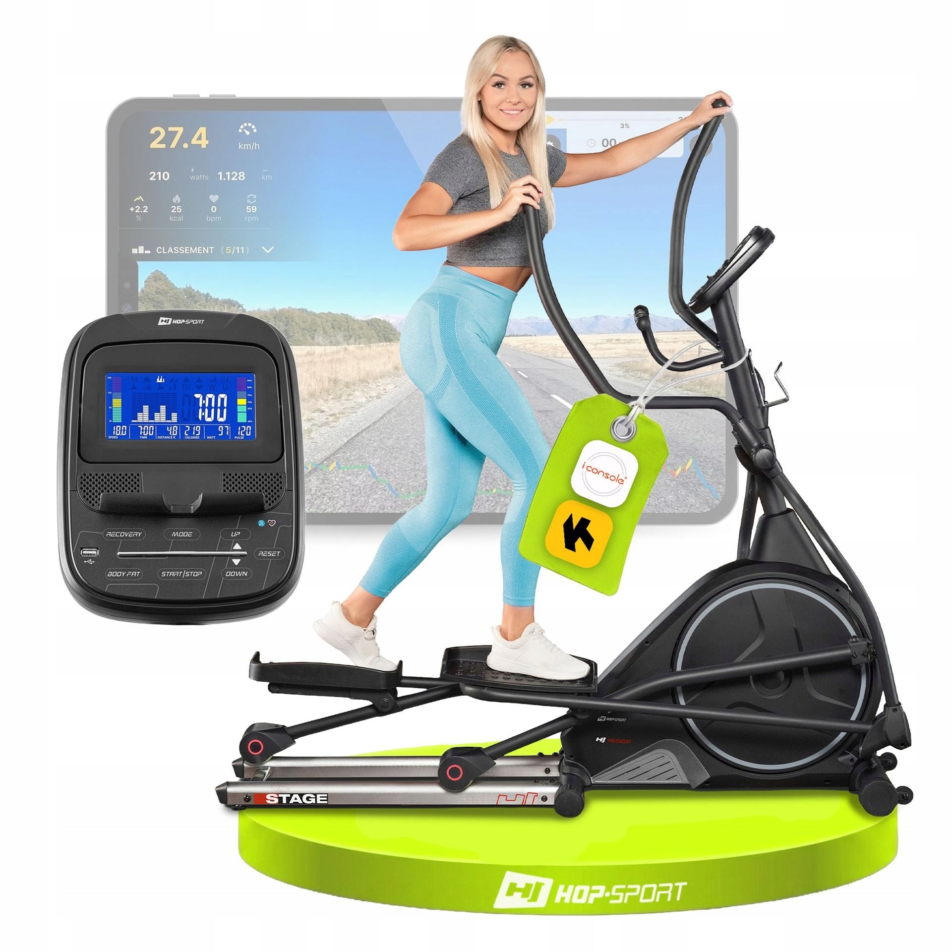 Elliptical Trainer Orbi-trek Electromagnetic Exercise Bike Wheel 24kg