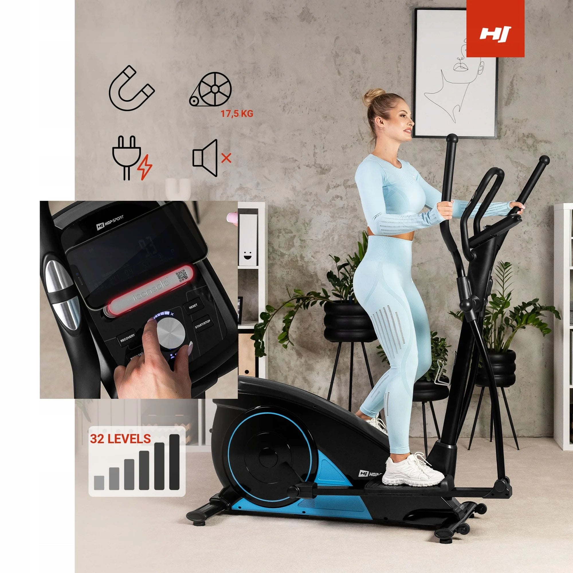 Elliptical Trainer Orbi-trek Electromagnetic Exercise Bike up to 150kg Packaging status original