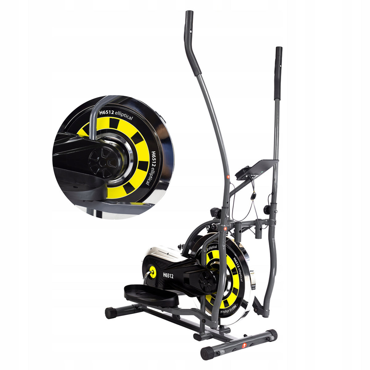 Elliptical trainer training elliptical cross trainer pulse sensors counter HMS