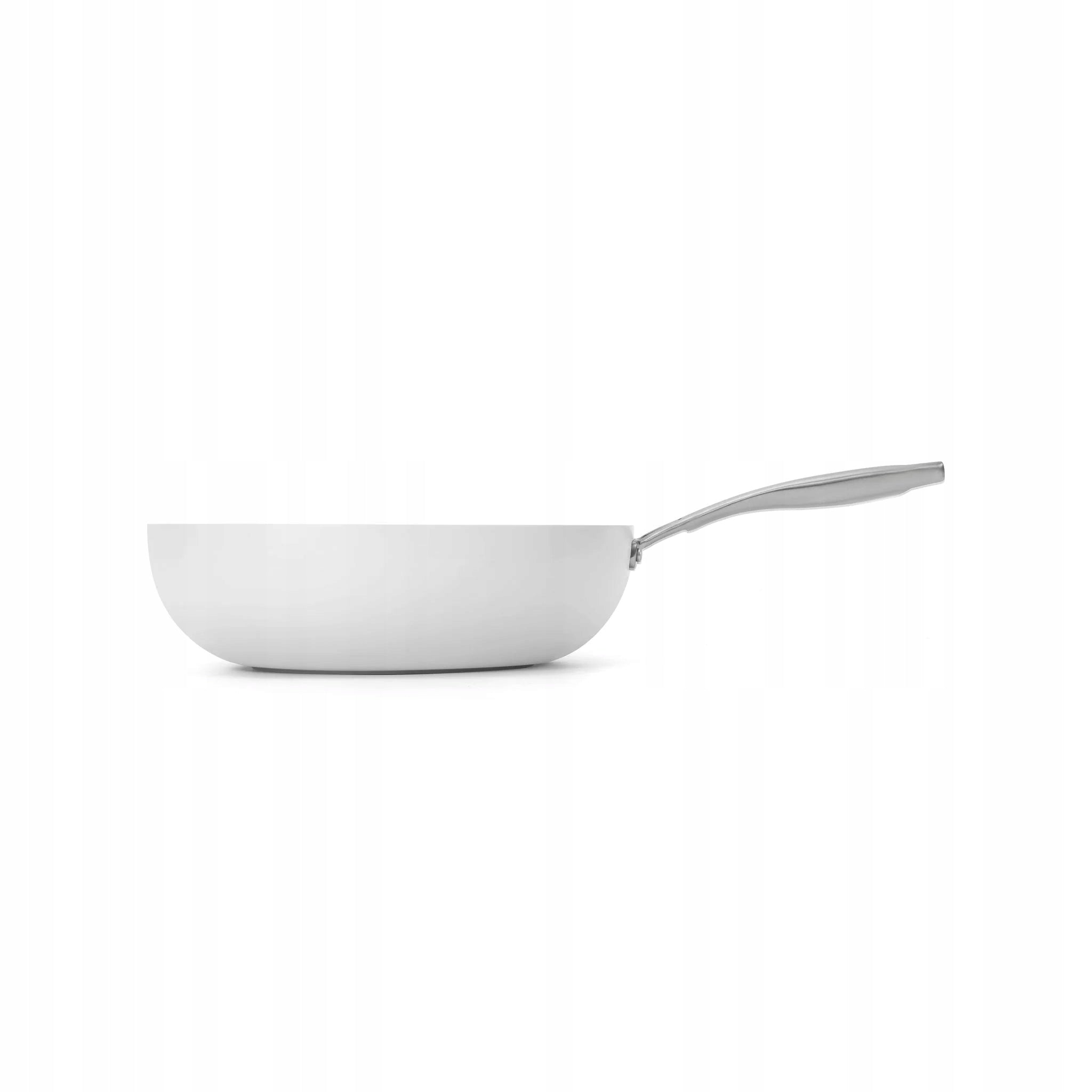 Elmich Nepřilnavá keramická Wok pánev Vital Ø 26 cm - krémově bílá Diameter 26 cm