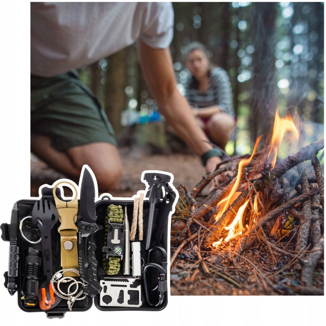 Emergency Away Kit + Military Set + Black Protective Gloves EAN (GTIN) 5906809728648