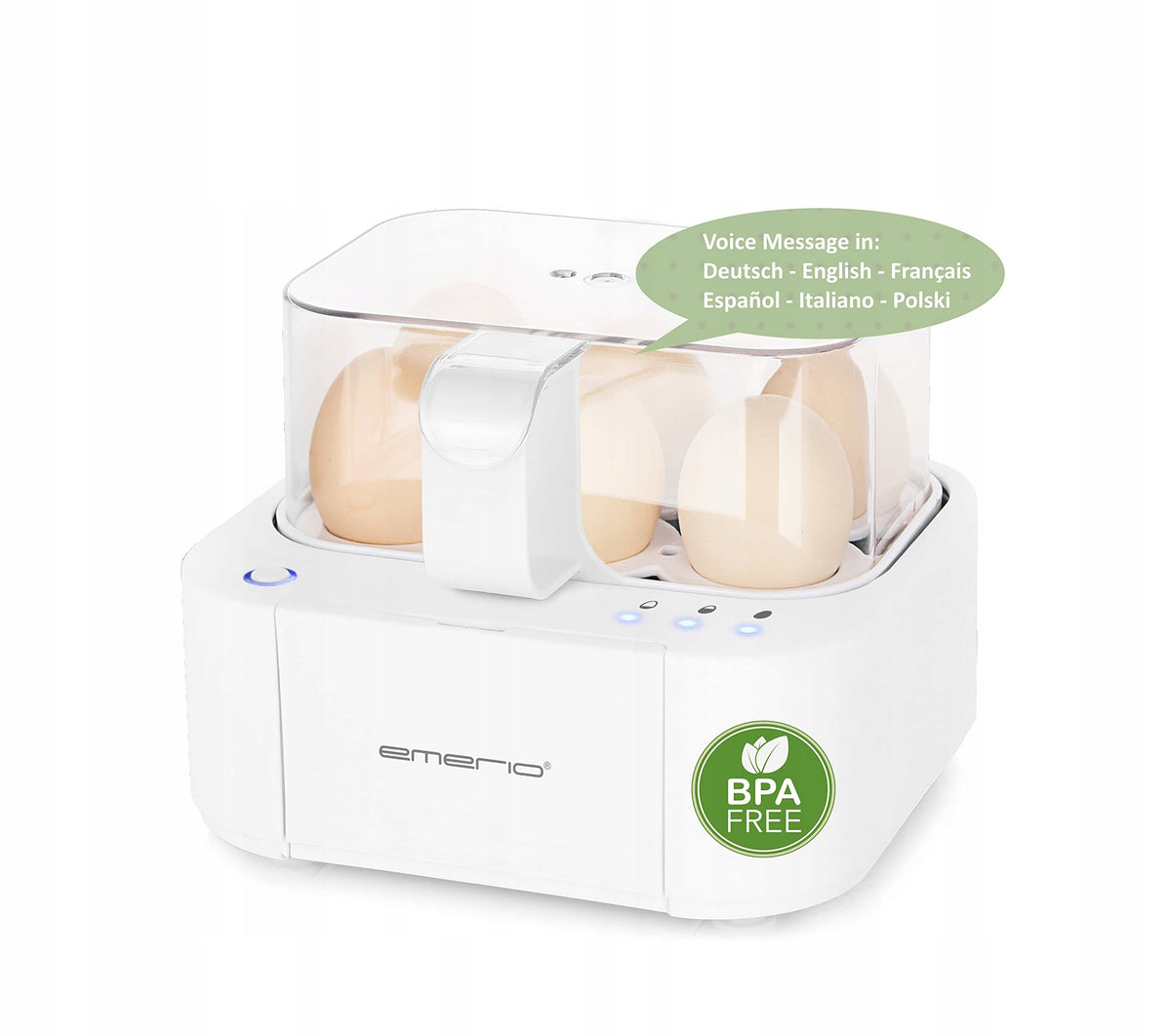 Emerio Excellent Egg Cooker - Cooks All Three Egg Types Brand Emerio