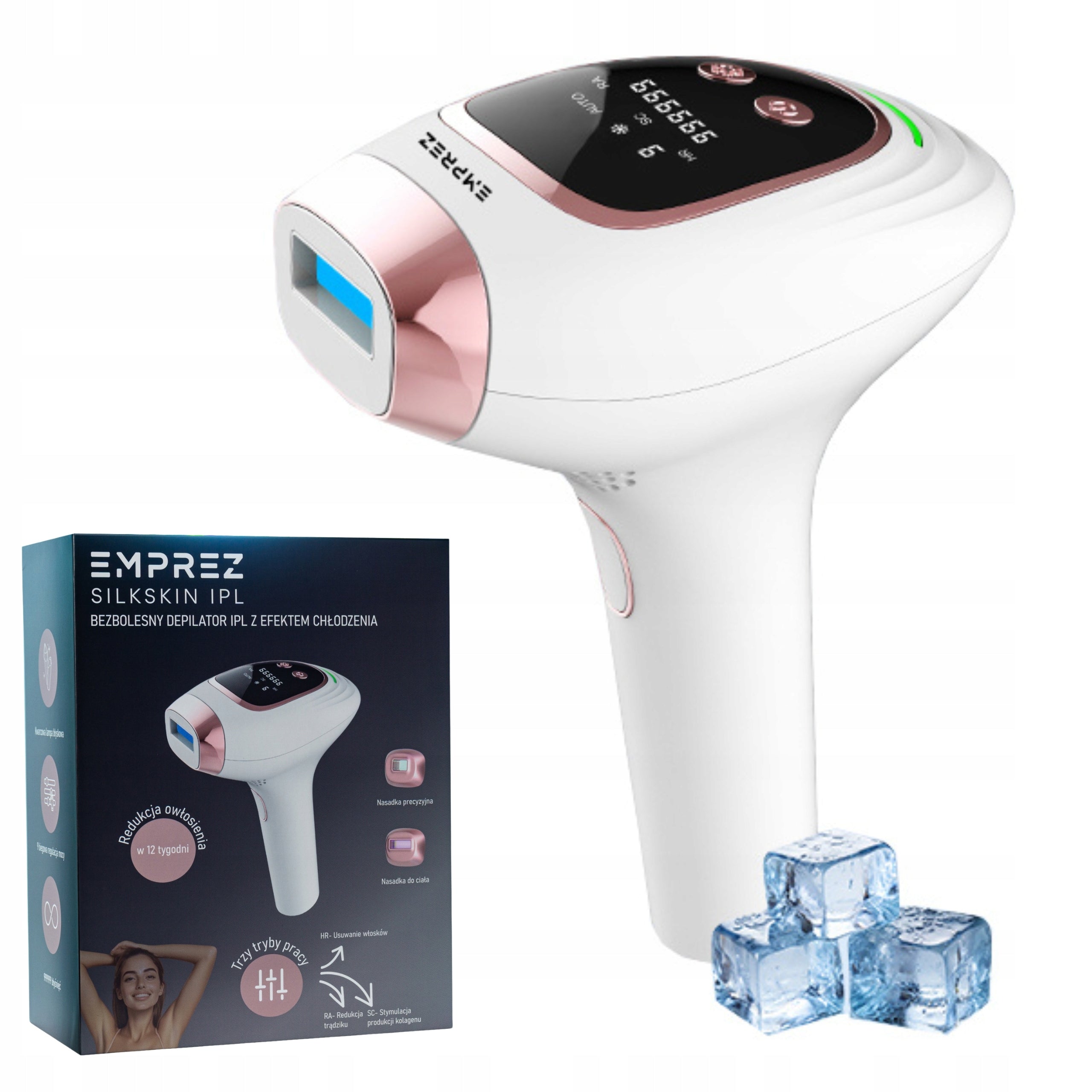 Emprez | Painless IPL Epilator Laser Cooling Effect | Polish Brand