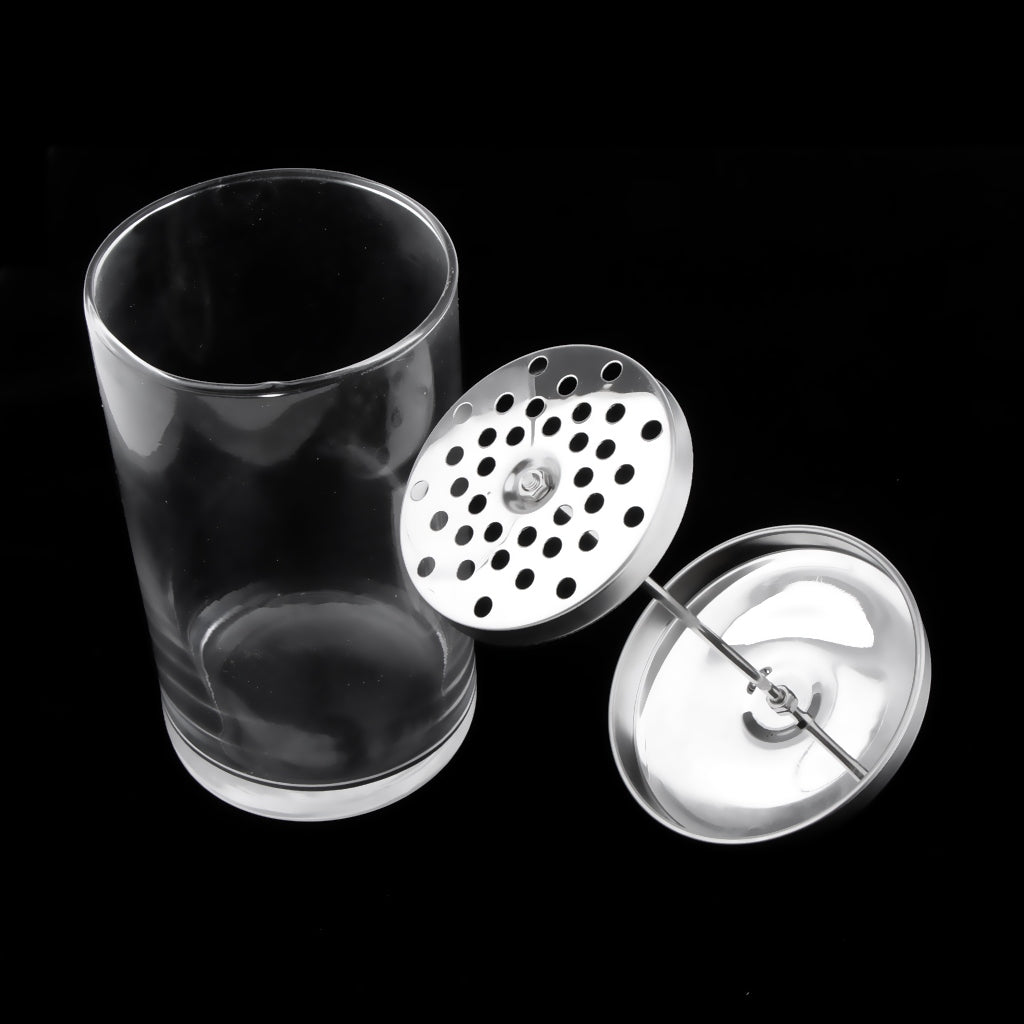 Empty Disinfecting Jar Container For Barber Styling Shears Tools S Clear Kind ballpoint