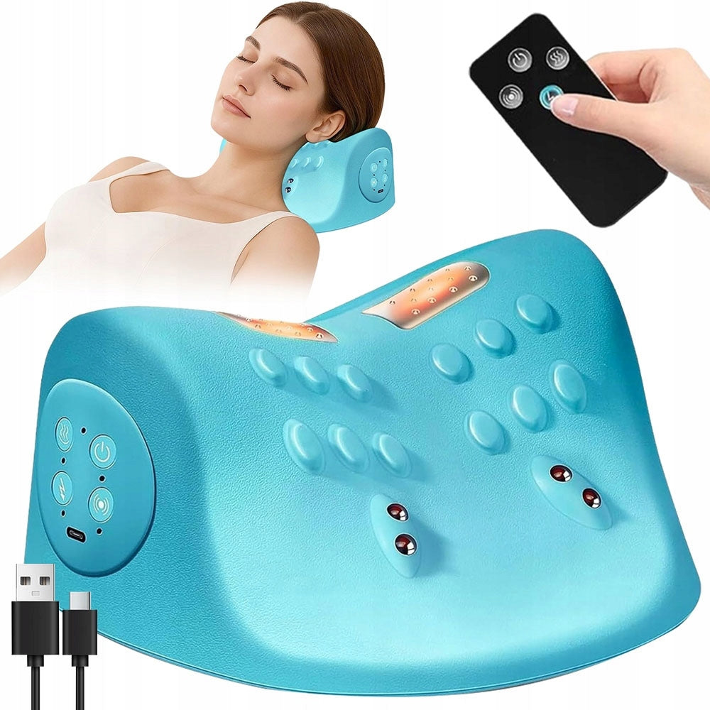 Ems Neck Massager Wireless Battery 1500 Mah Portable For Home And Office