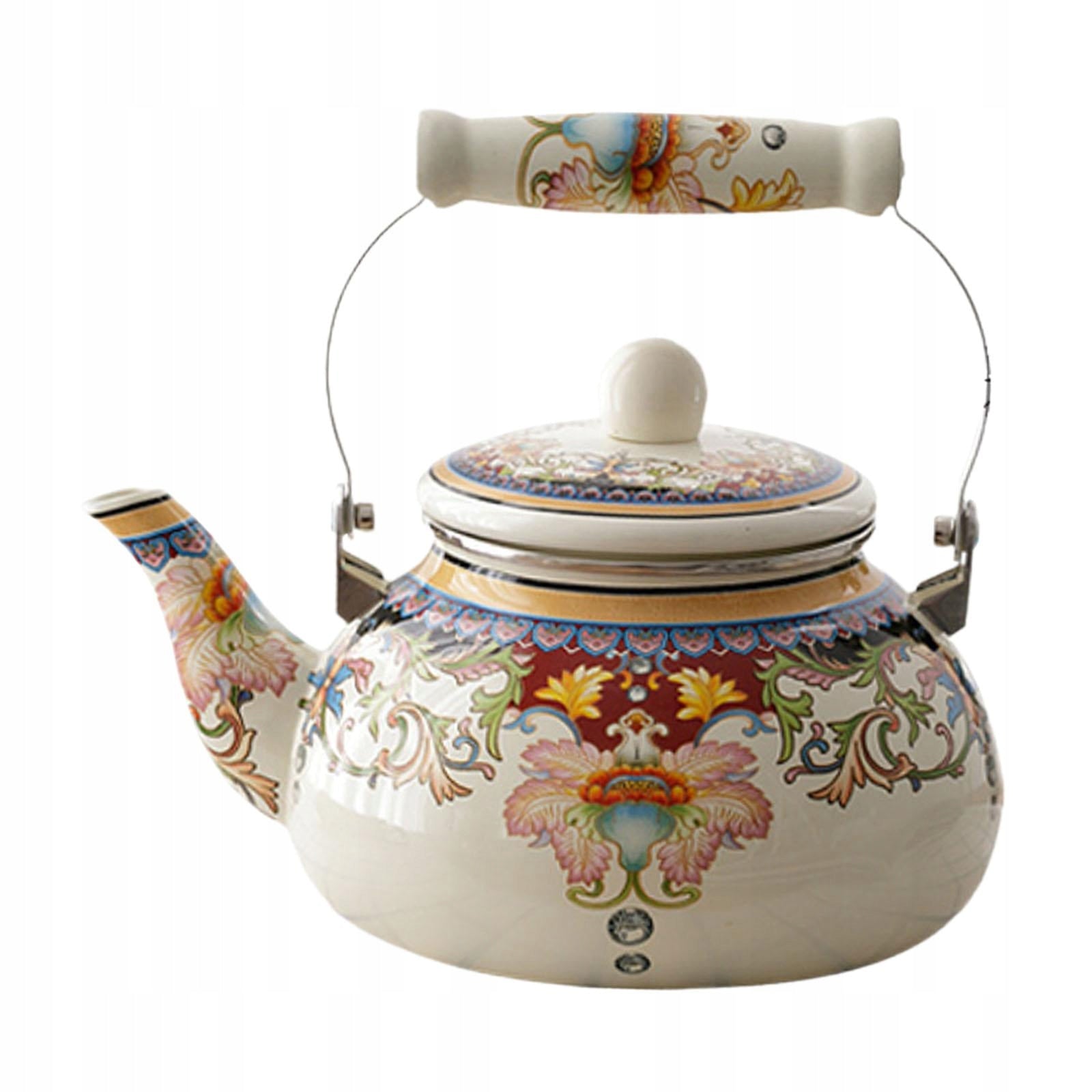 Enamel Tea Kettle Heat Resistant Multifunctional Water Kettle for Style E Brand no brand