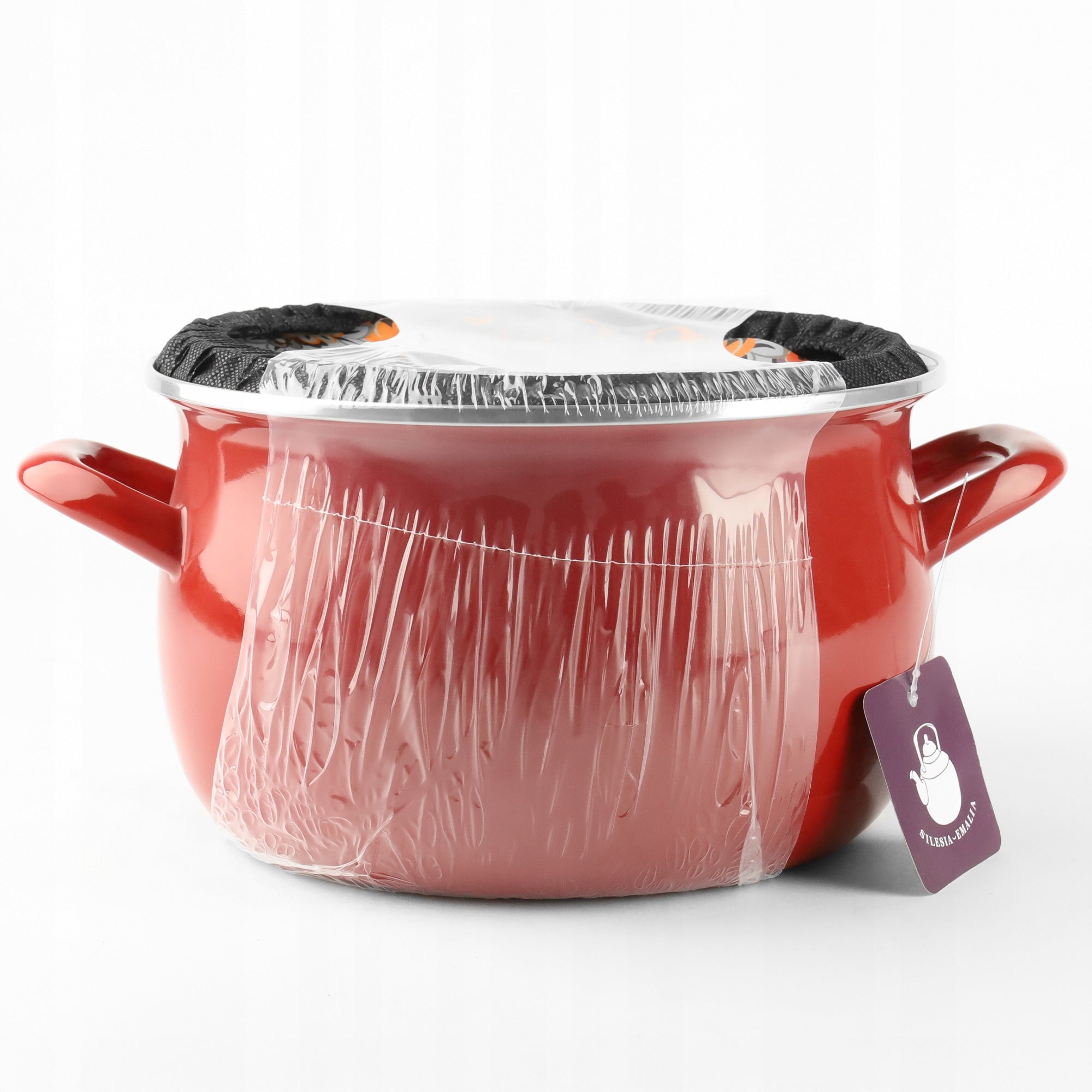 Enamel pot red HELENA 3L INDUCTION GAS TRADITIONAL ENAMEL Manufacturer code 5905155014269