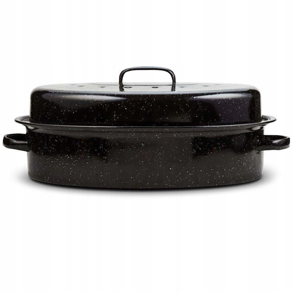 Enameled Brittany NAVA oval with lid 42 cm 6L Capacity 6 l