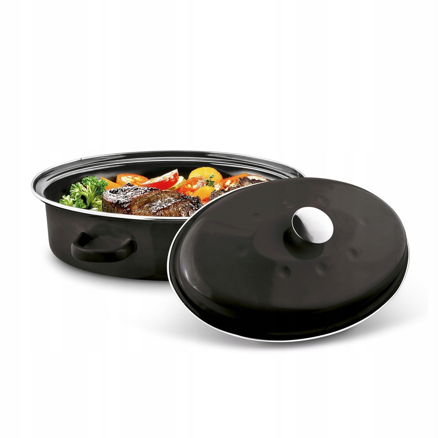 Enameled Oval INDUCTION OVEN Gas Tadar Tesoro 32 cm