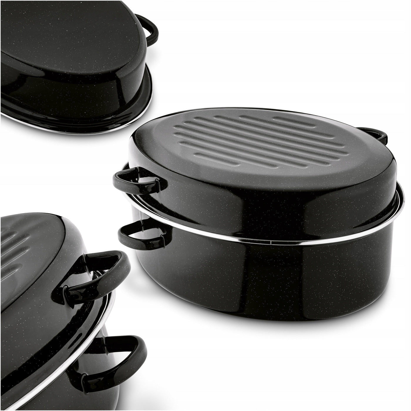 Enameled POT for Frying BAKING GRILL Oval Tadar 42cm