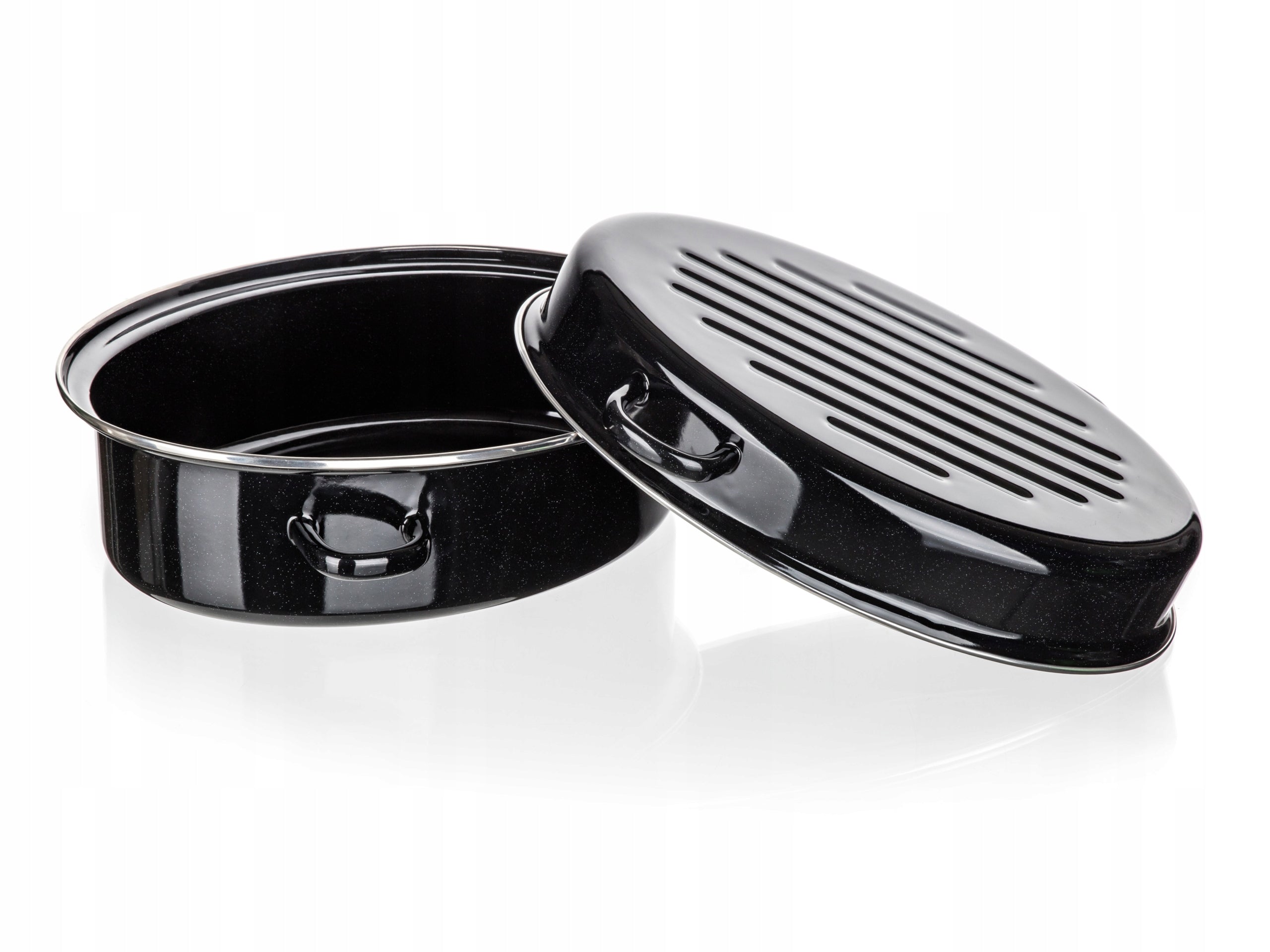 Enameled pan 38cm with hardware and grill GOOSEBERRY WITH COVER Banquet EAN (GTIN) 8591022596739