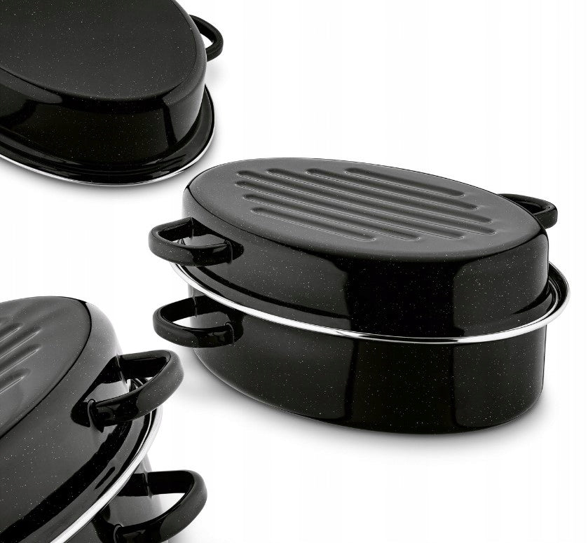 Enameled pan with hardware POT for frying and baking Tadar 32 cm
