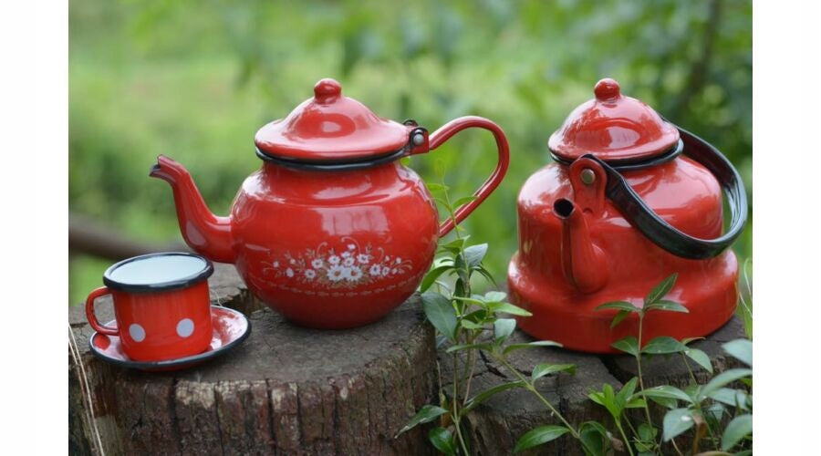 Enameled retro kettle for coffee water tea 3 L EAN (GTIN) 5998666786206