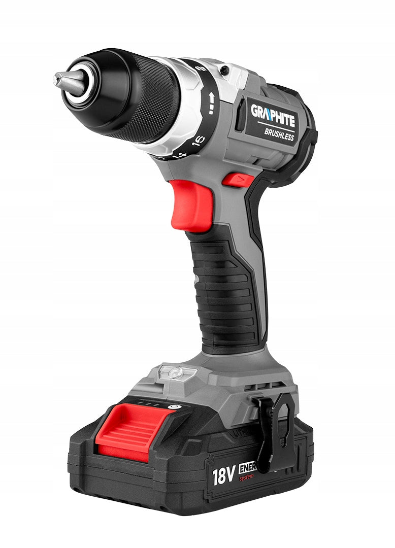Energy+ 18V Brushless Cordless Drill/Driver, Li-Ion, 13 mm, Voltage (V) 18 V