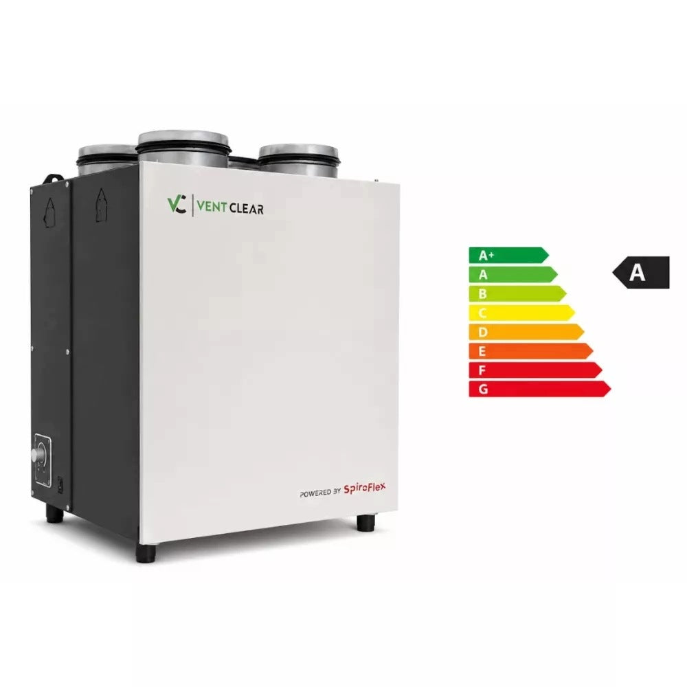 Energy efficient vertical recuperator Vent Clear VD2 LR 200 m3/h Manufacturer code SX-RVD2LR