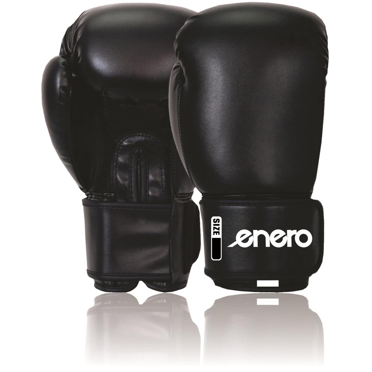 Enero BOXING GLOVES goatskin leather BLACK 12 oz Color black