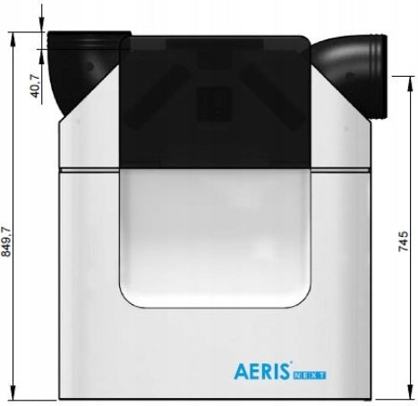 Enthalpic recuperator AERIS next 350 ERV with ASSEMBLY Energy efficiency class A