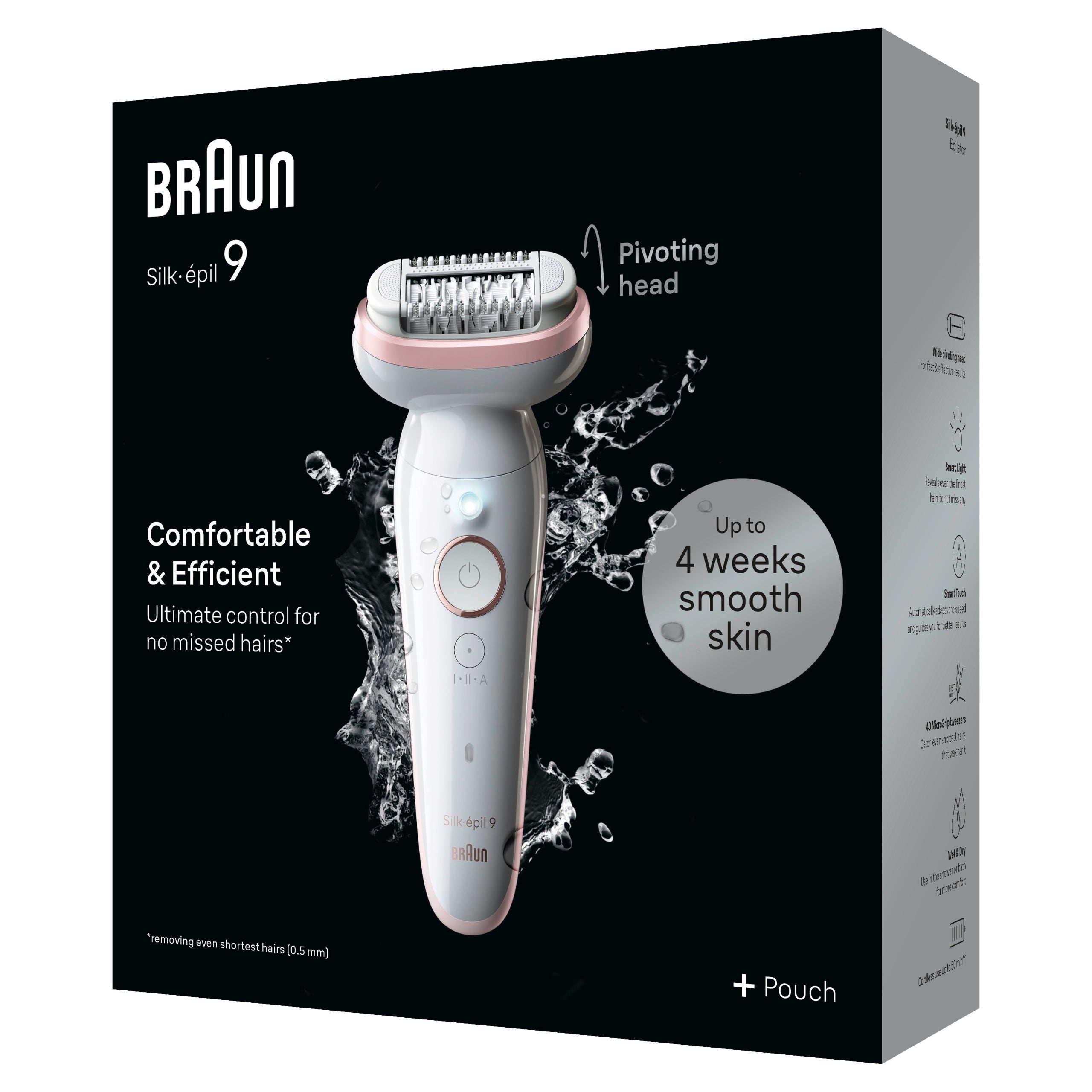 Epilator Braun Silk-épil 9-000 white-pink Manufacturer code 7500435225243