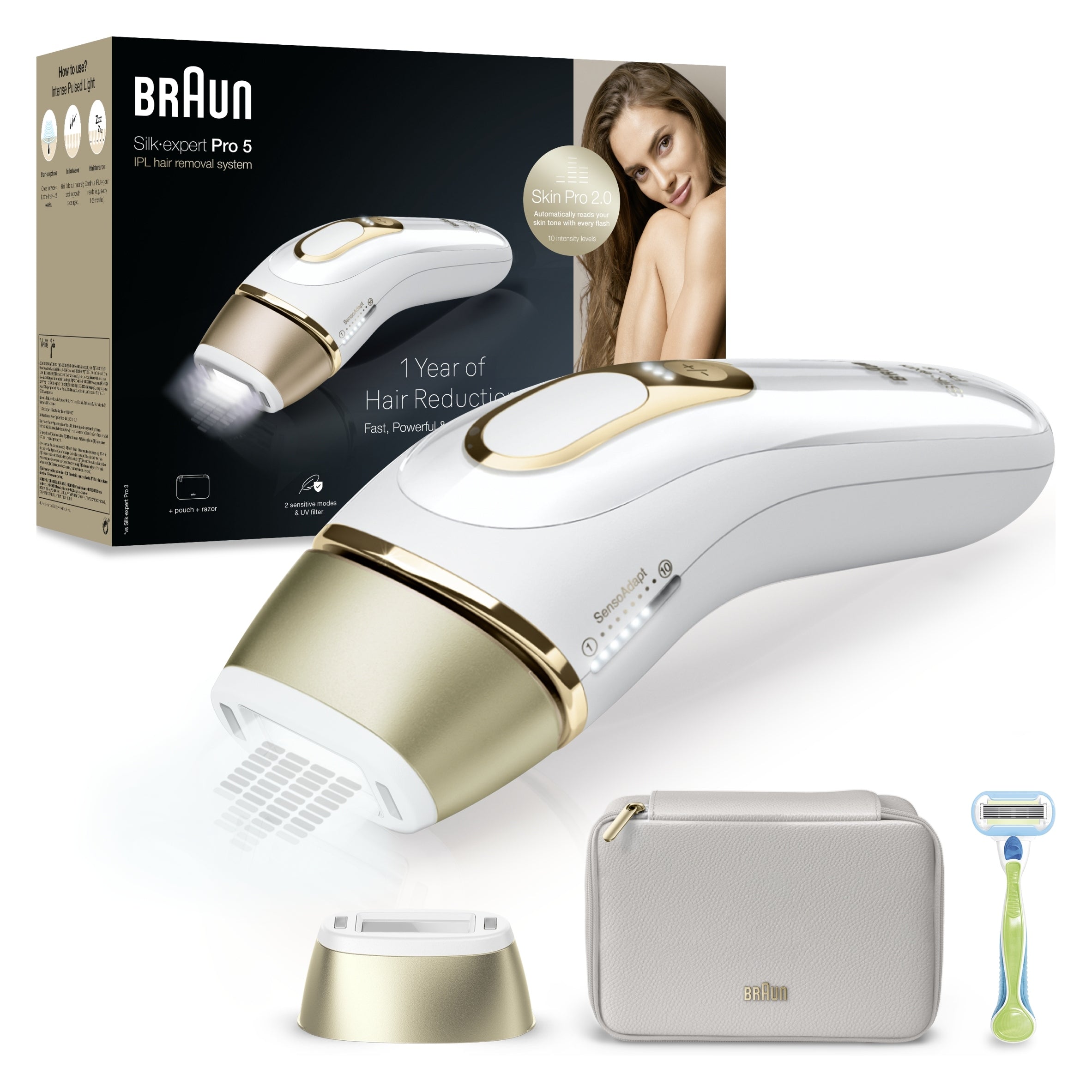Epilator Braun Silk-expert Pro 5 PL5052 IPL with contact sensor Brand Braun
