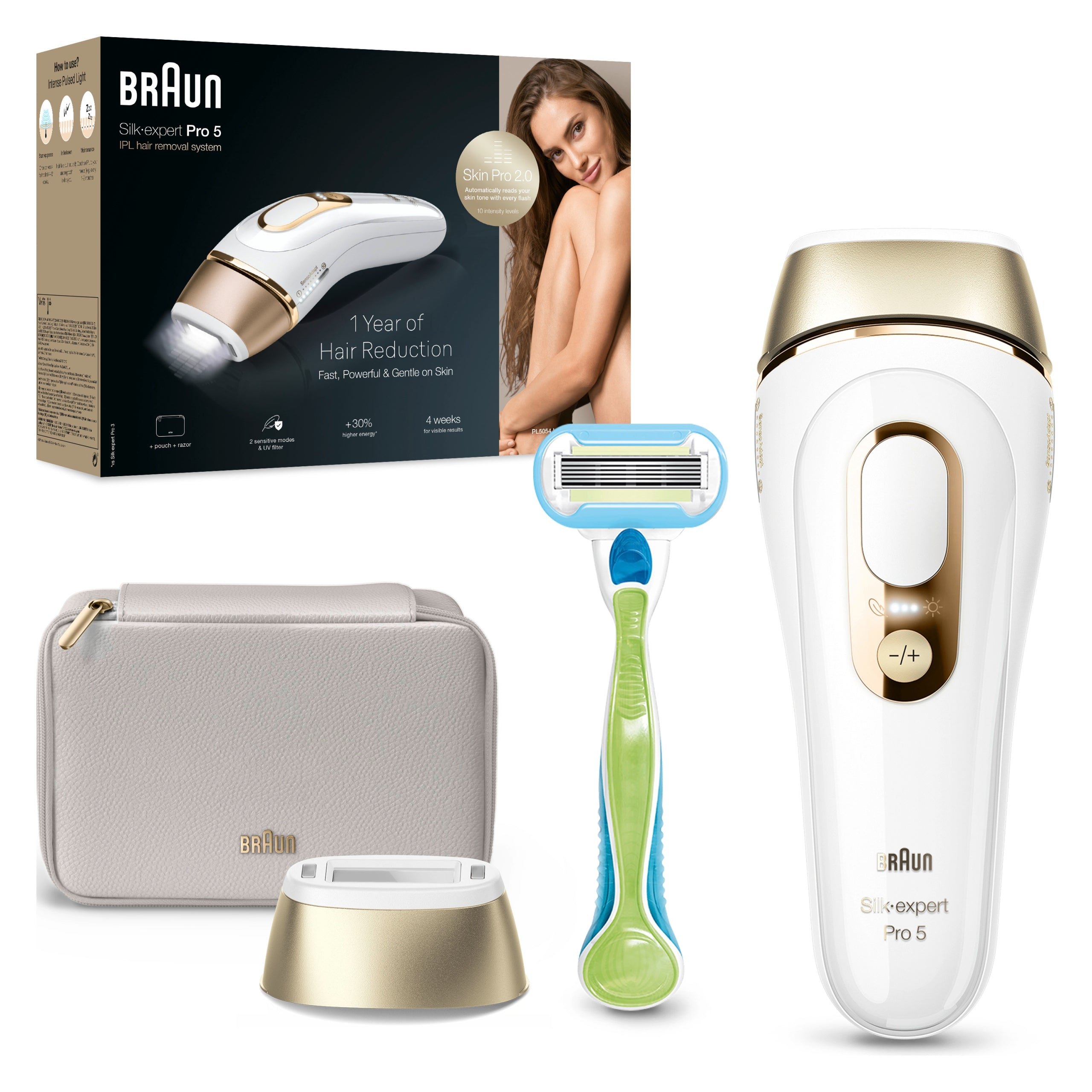 Epilator Braun Silk-expert Pro 5 PL5052 IPL with contact sensor Manufacturer code 7500435238427