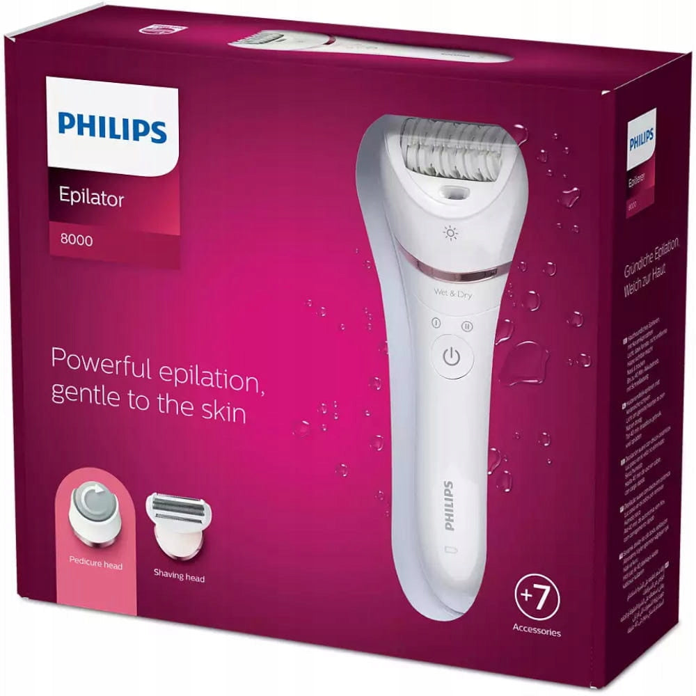 Epilator Philips BRE730/10 with heel cap Manufacturer code BRE730/10