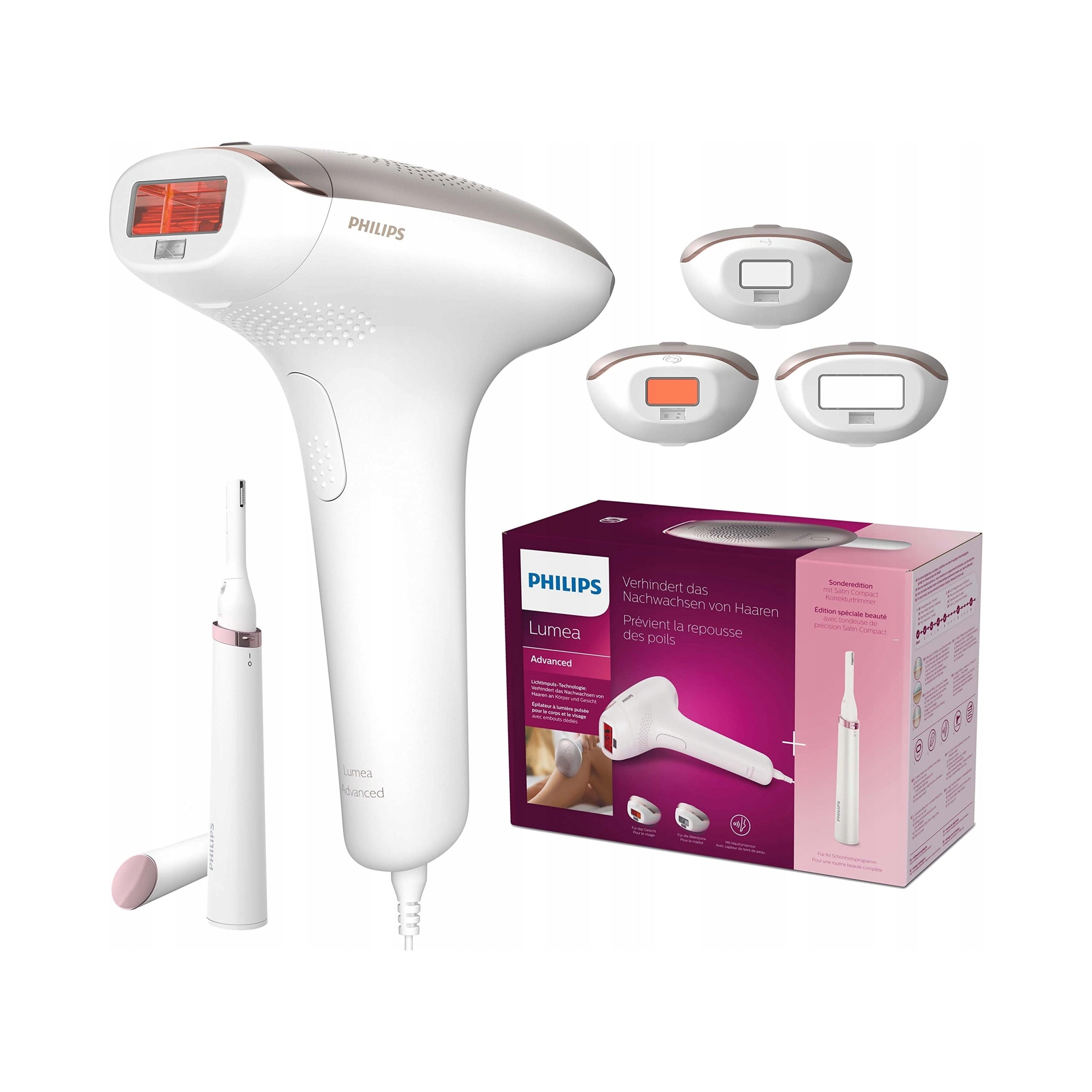 Epilator Philips Consumer Lifestyle B.V. BRI923/00 white 3 trimmer attachments