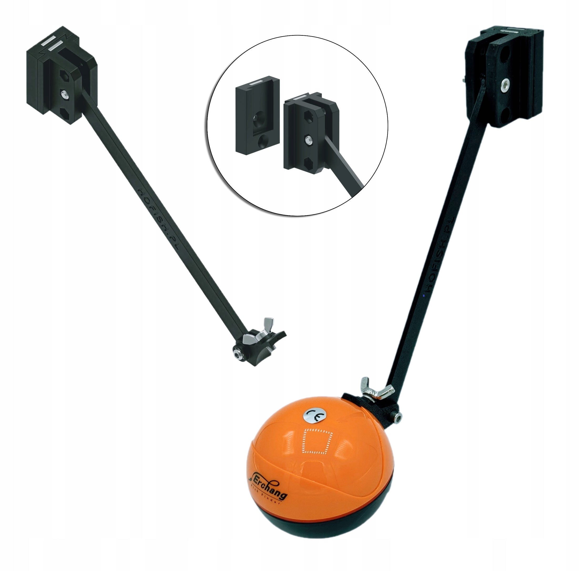 Erchang F68 Articulated Probe ECHO SOUNDER HOLDER with QUICK RELEASE fish finde