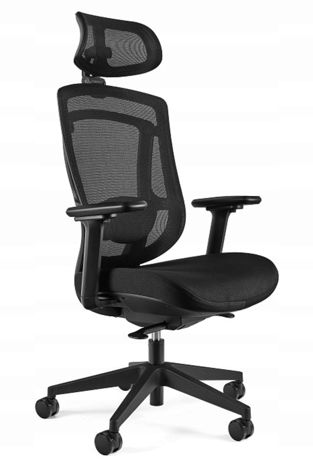 Ergoflex swivel chair black fabric/mesh ergonomics MEETS HEALTH AND SAFETY REQUIREMENTS Manufacturer code M-55-BM411-YS01