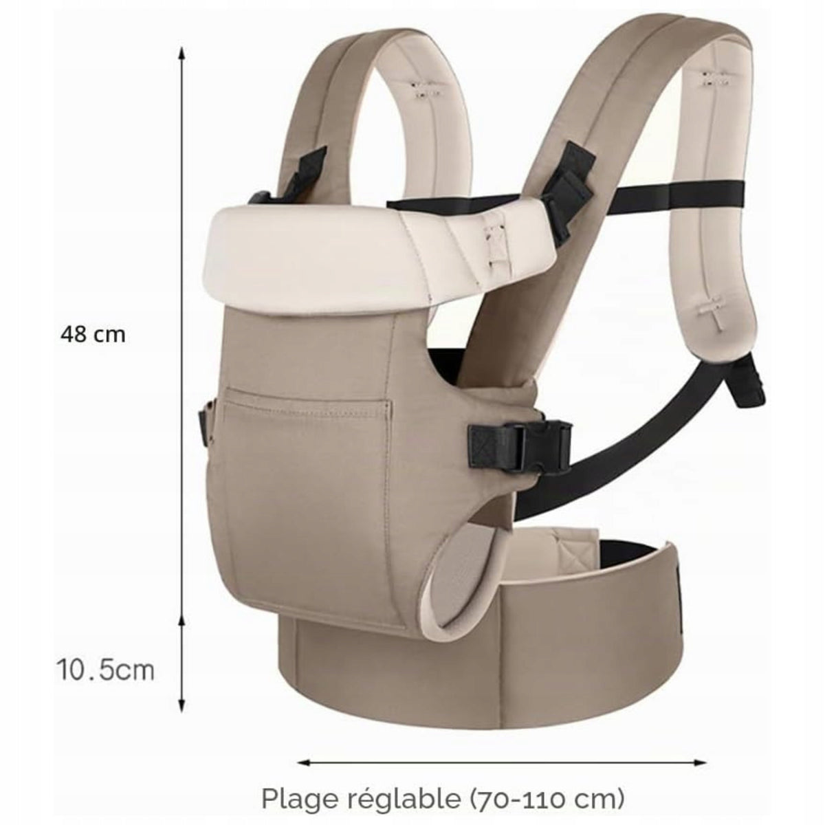 Ergonomic Carrier Neck and Lumbar Support from Birth 3,5-15 kg Beige Manufacturer code 563042664