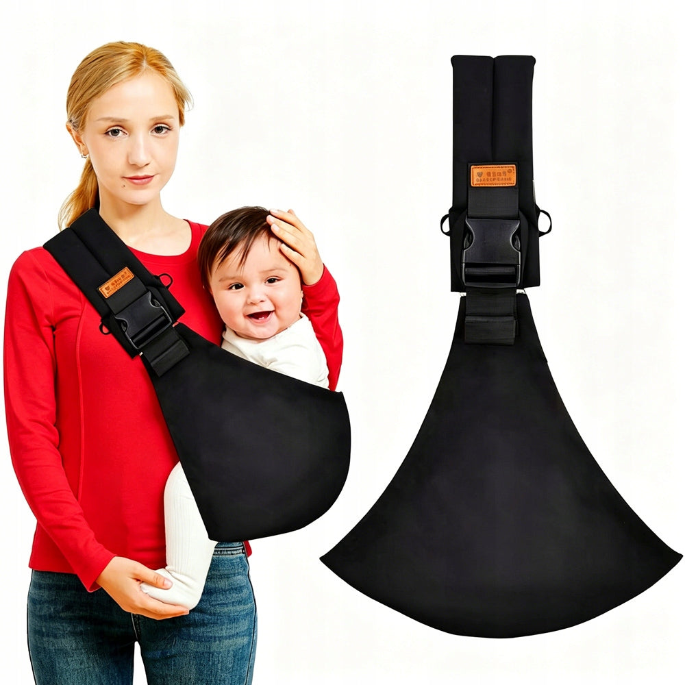 Ergonomic Carrier for Children Cotton Adjustable 15kg Black