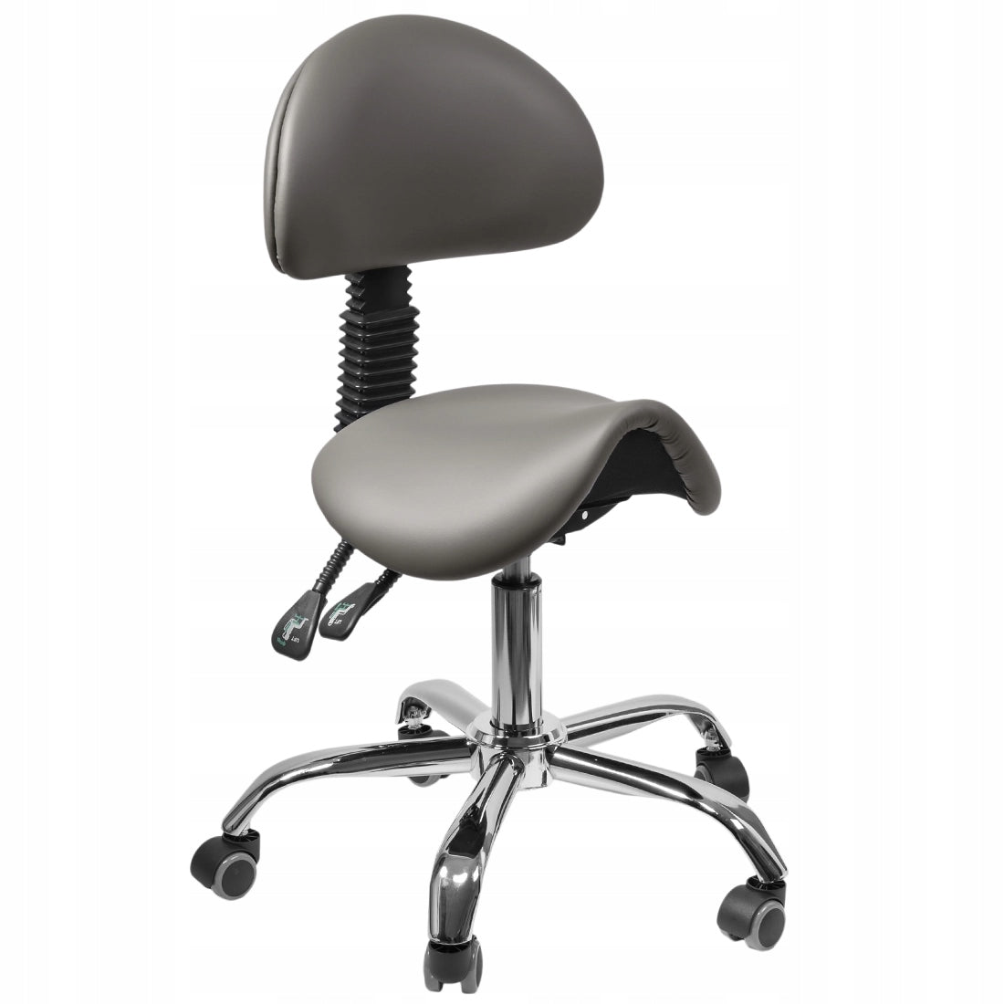 Ergonomic Hoker SADDLE with Backrest with Height Adjustment Spacetronik