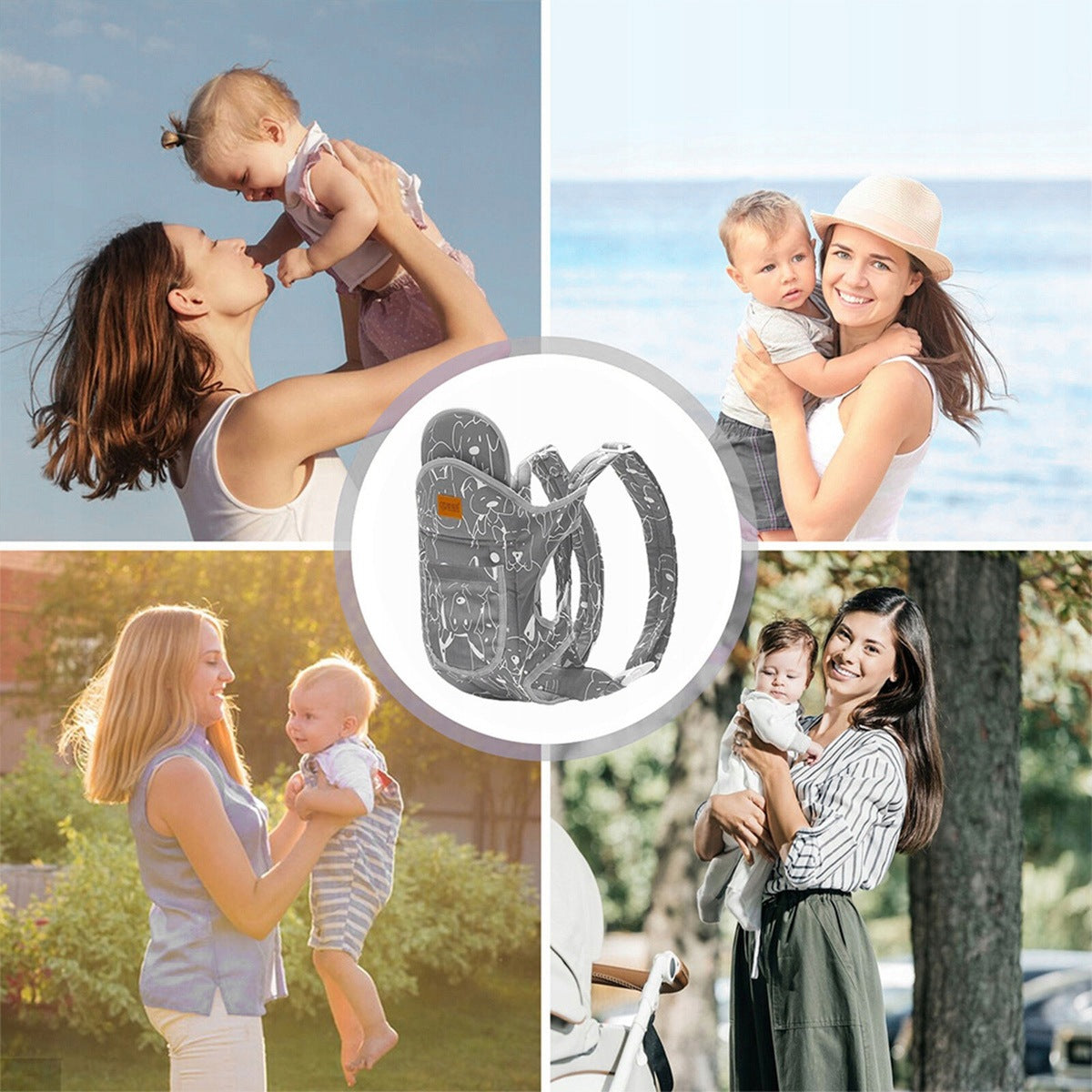 Ergonomic carrier for baby – tourist, from newborn Brand no brand