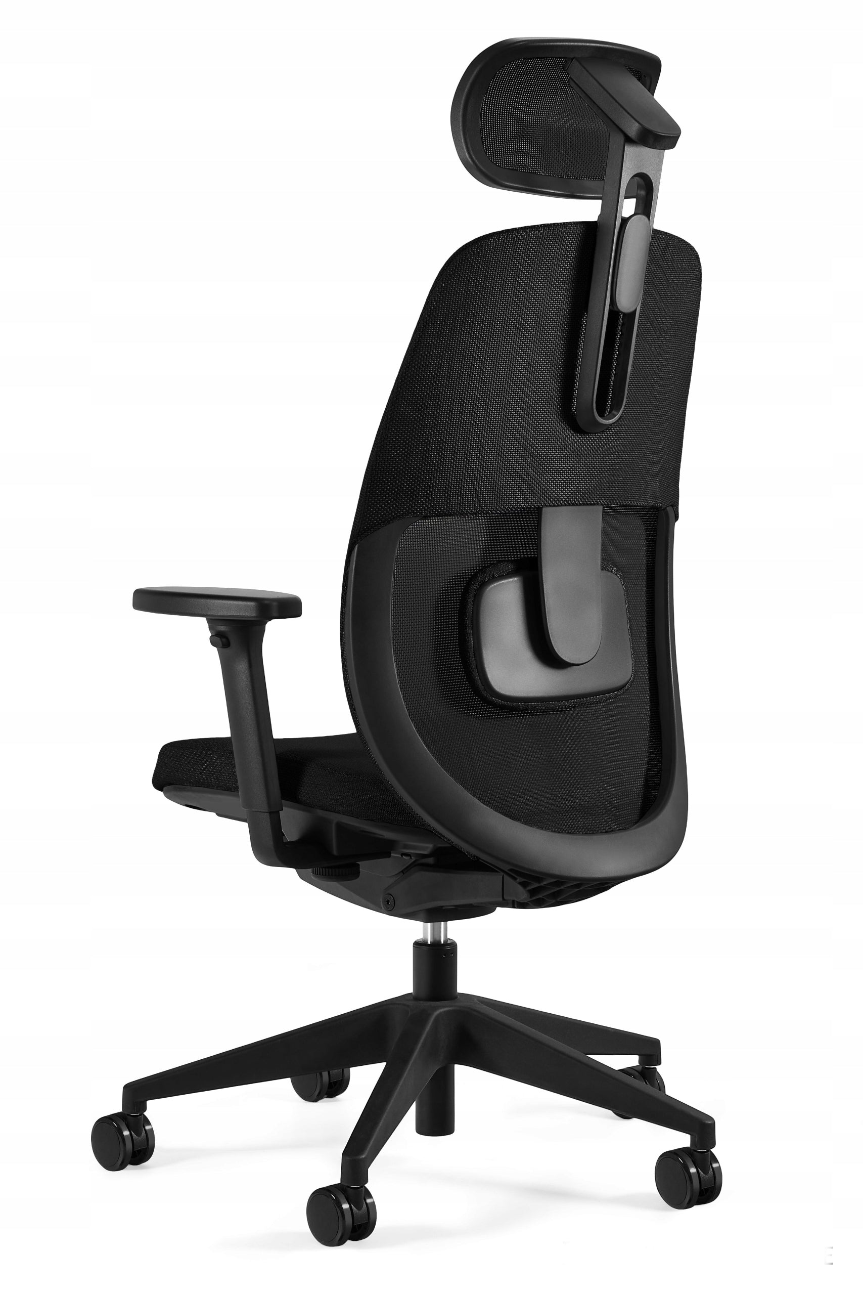 Ergonomic chair POPFIT black Unique ROTATING OFFICE fabric / mesh Medical device no
