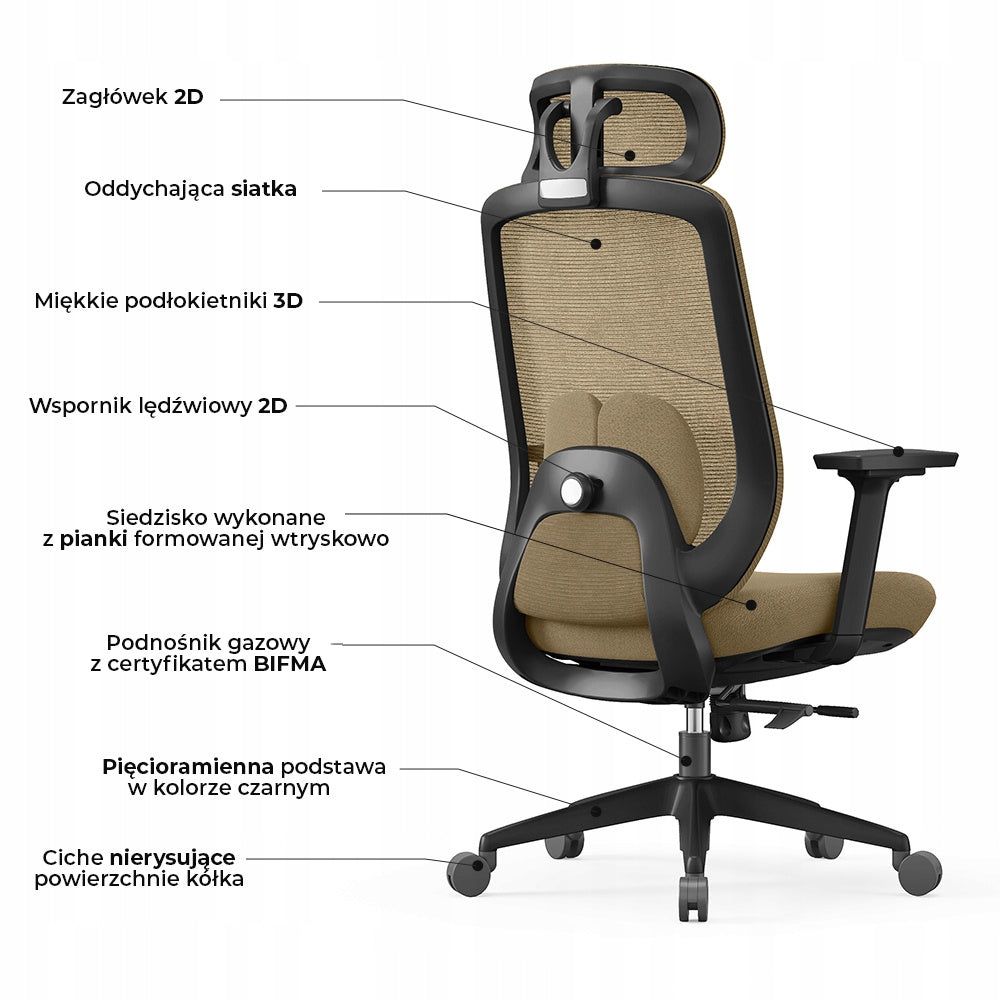 Ergonomic office chair for desk ANGEL runO BHP Manufacturer code RUNO