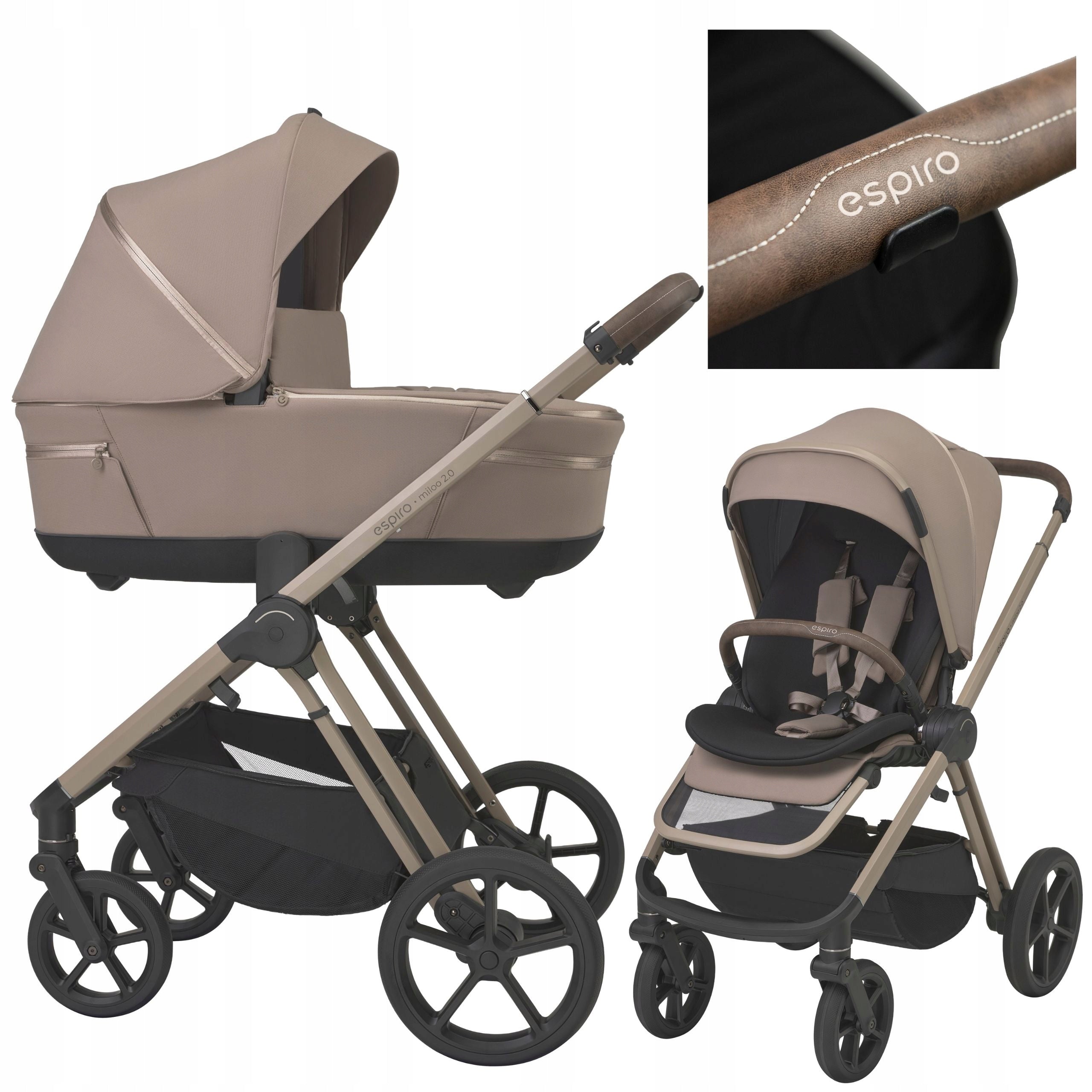 Espiro Miloo 2.0 - multifunctional stroller, set of 2in1 | 319 Perfect