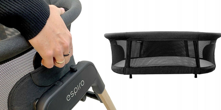 Espiro Tully 3in1 crib cradle 07 Timber Grey Manufacturer code 5905683800020