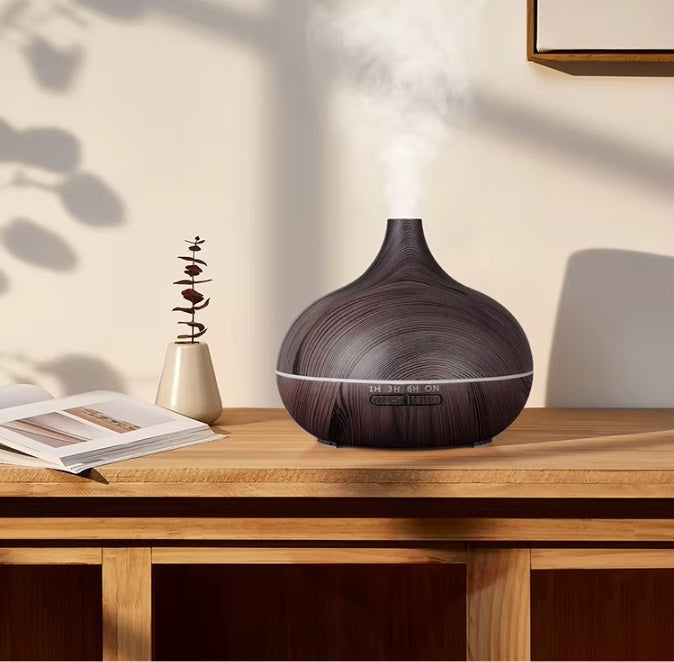 Essential Oil Diffuser FRAGRANCE DIFFUSER Dark Brown LED Lighting Brand Easy Home