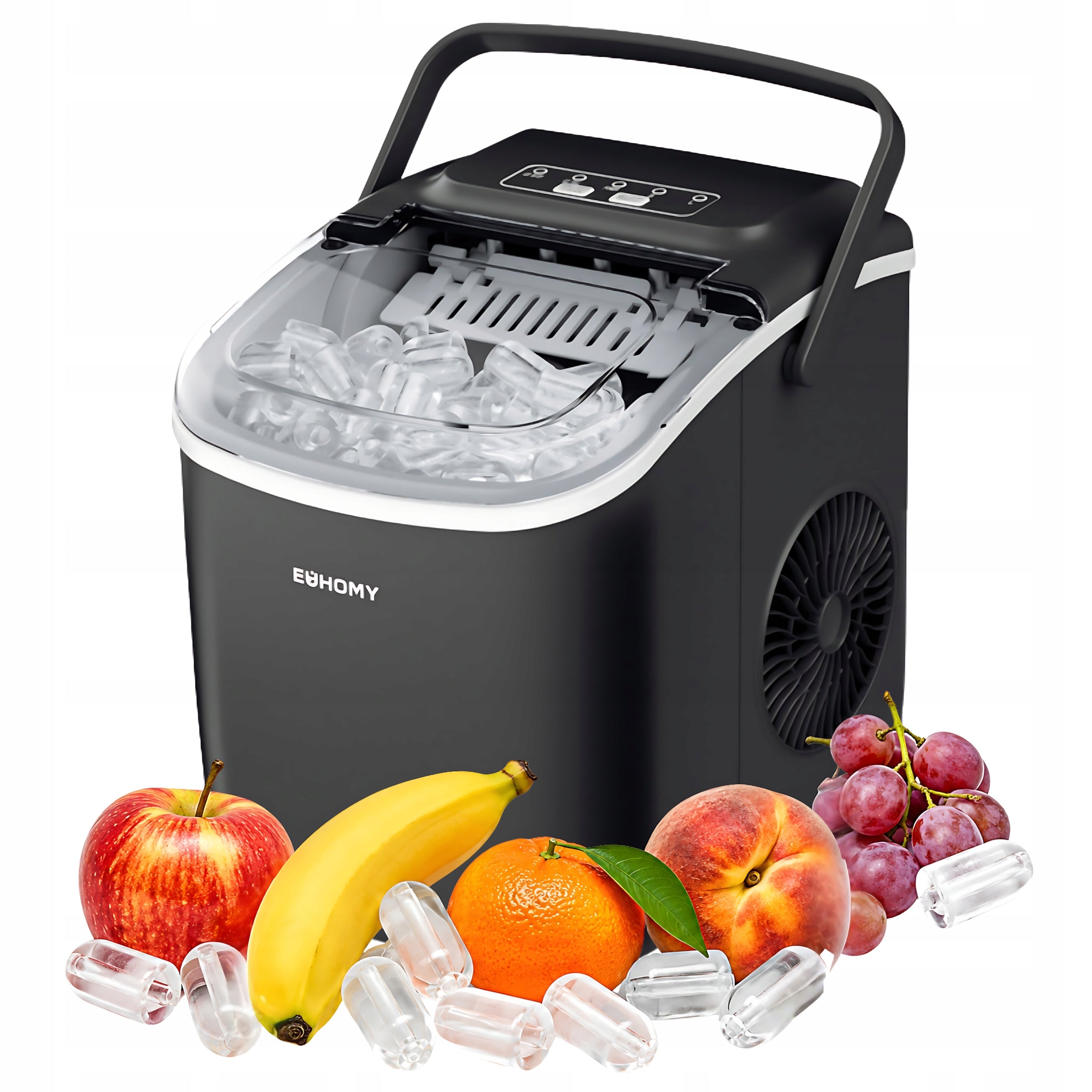 Euhomy IM016 Compact Ice Maker Self-Cleaning Quiet and Economical