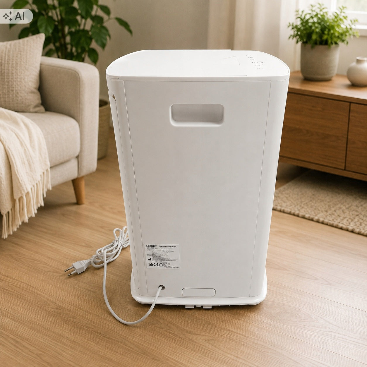Evaporative Air Conditioner Portable Mobile LEENON KFC-830L 9L 3 Gears Quiet Dominant color white