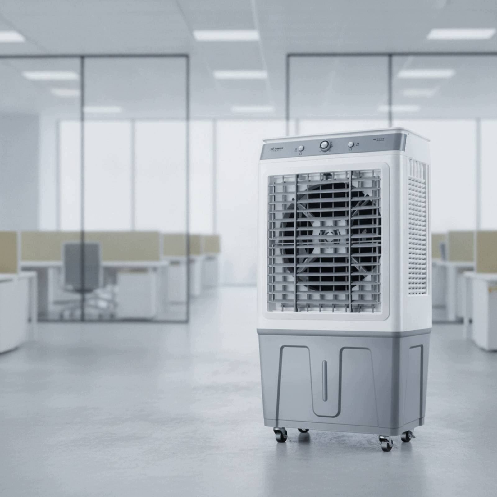 Evaporative Air Cooler with Wheels Industrial for Workshop, Warehouse Brand no brand