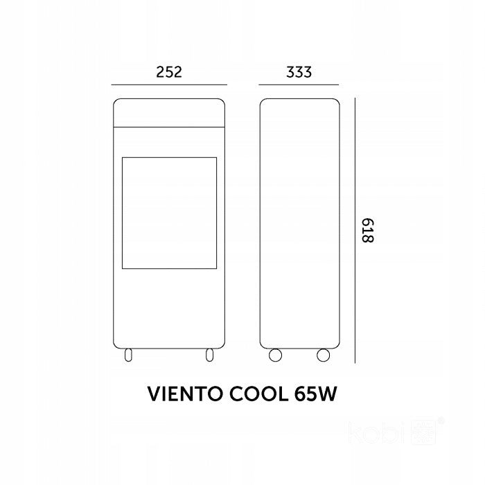 Evaporative air conditioner VIENTO COOL 65W white Kobi Windstar Brand Kobi