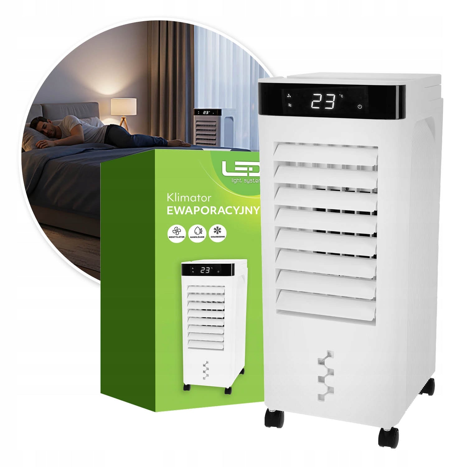 Evaporative air conditioner VIENTO COOL 65W white