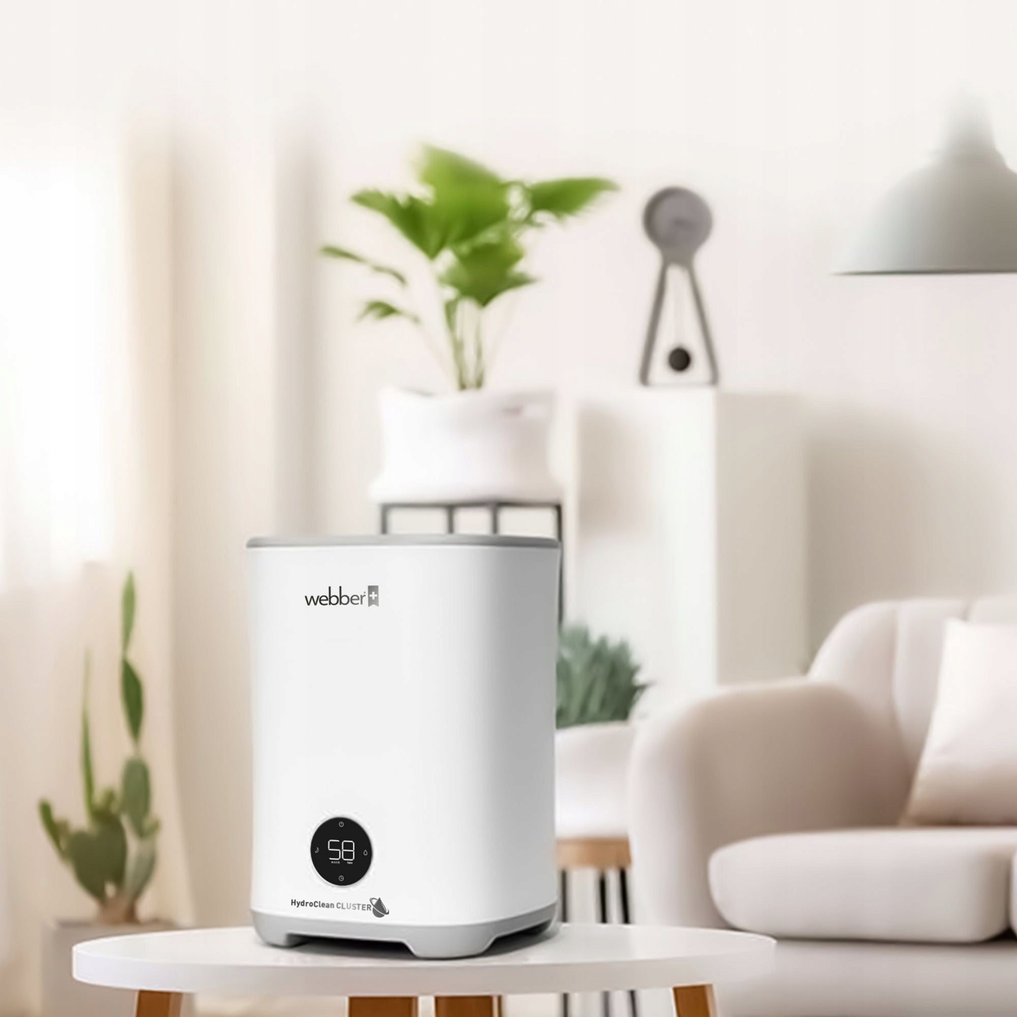 Evaporative humidifier Webber HH3002 30m² ionization 3L 300 ml/h SilverNano Medical device no