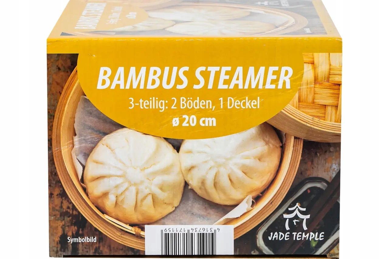 Evaporator BAMBOO Steamer Round Steaming Basket Strainer 20 cm